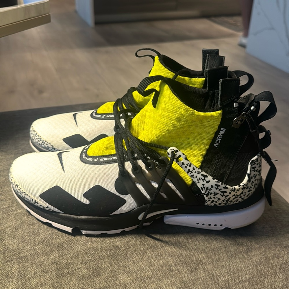ACRONYM × Nike Air Presto Mid Yellow Black
